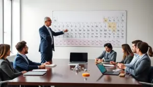 how is the modern periodic table organized